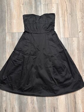 Calvin Klein Strapless Black A-Line Cocktail Dress